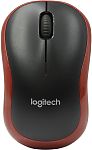 Мышь 910-002240 Logitech Wireless Mouse M185 dark red USB